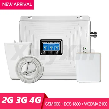 

gsm 3g 4g repeater amplifier gsm 4g signal booster lte 3g umts 900 1800 2100 mobile network booster cellular amplifier Tri band