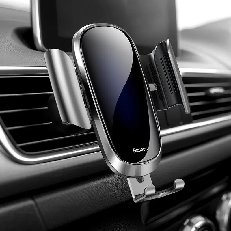 

Car Holder Air Vent Phone Mount Holder GPS Auto Lock Clamping Support Cell Phone Navigation Holder USB insert port design