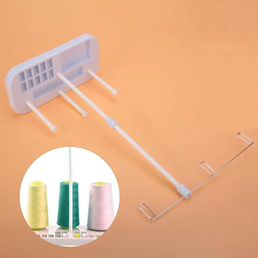 

3 Spool Holder Stand Wire Rack Sew Quilting for Home Sewing Random Machine