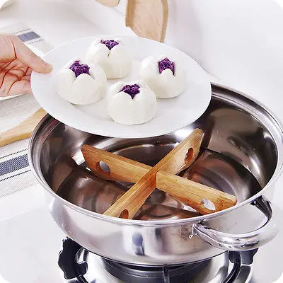 

Kitchen Accessories Bamboo Pan Mats Holder Removable Cooking Bowl Cup Coasters