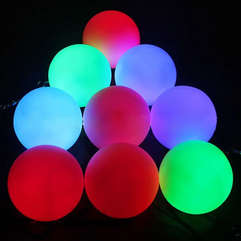Мигающий светодиодный светильник с разноцветными светящимися шариками для профессионального танца живота, вечерние водонепроницаемые украшения