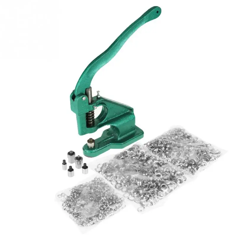 

1pc High Accuracy Hand Press Grommet Eyelet Machine with 3 Dies and 1500pcs Grommets 6/10/12mm Hot