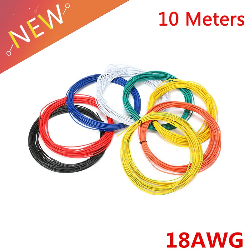 10 м 18AWG изолированный провод 2 1 ПВХ мм электронный кабель светодиодный для DIY