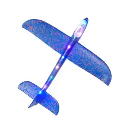 Светодиодный пенопласт ручной бросок самолет открытый светодиодный Запуск случайный> 3 лет планер мигающий самолет детская Подарочная