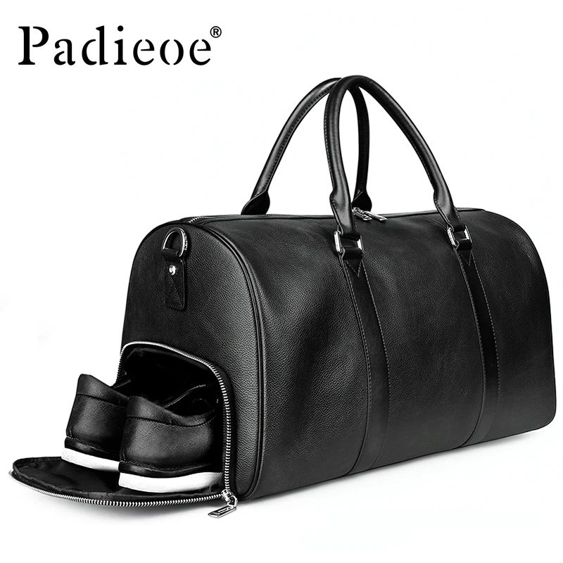 

padieoe travel bag duffle bag big bags men travel bags mens duffle bag leather large travel Carry carry