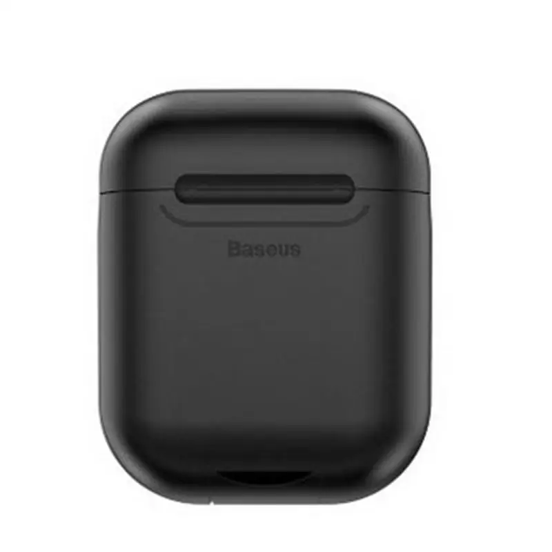 

Wireless Earphone Charging Receiver Case Silicone TPU Ultra Thin Box For Apple Airpods Black Red Fast Shipping
