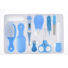 10 шт./компл. креативный изысканный детский набор для ухода за здоровьем новорожденных ногтей щетка для волос Очиститель носа Детский комплект для ухода