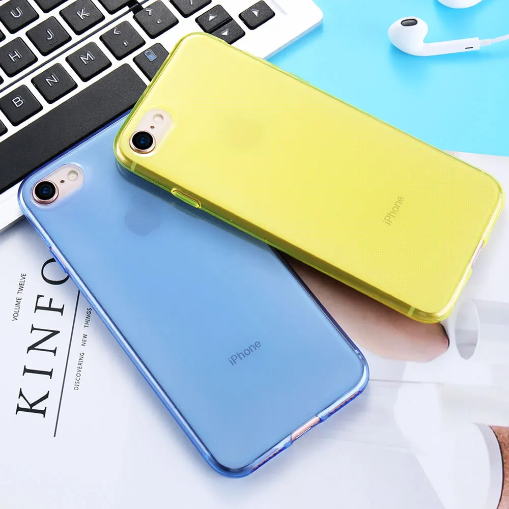 KISSCASE Прозрачный ультра тонкий чехол для iPhone 5C 5 5S SE телефона прозрачный мягкий TPU