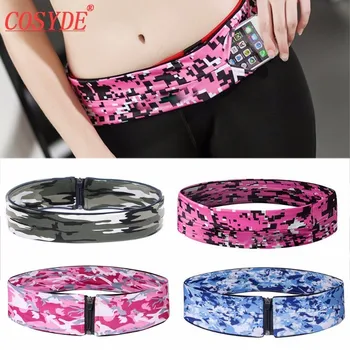 

Outdoor Running Waist Bag Belt Yoga Pockets Unisex Men Women Gym Sports Bags Zipper Invisible Fanny Waist Pack for Mobile Phone