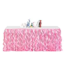 Настольная юбка Тюлевая оборка для стола для свадьбы для украшения детского душа день рождения банкет вечерние свадебные настольные юбки ing