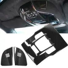 For Maserati Levante- 3Pcs Carbon Fiber Style Car Interior Front Reading Light Lamp Cover Trim Frame Stickers