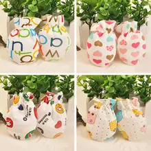 1 пара тонких перчаток для новорожденных, мягкий хлопковый для младенцев, Анти-Царапины, перчатки для детей 0-4 месяцев, разные цвета