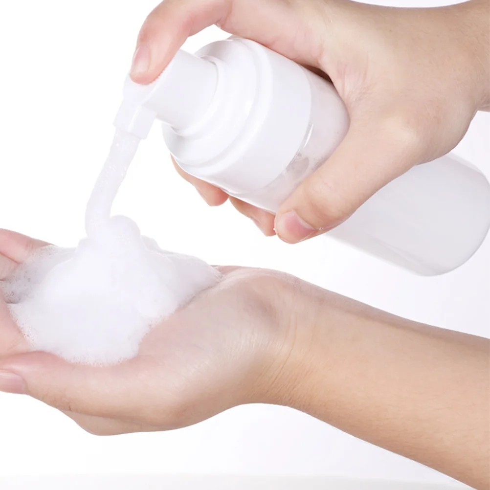 

4 Pcs Refillable Bottles Foam Reusable 50ml Plastic Bottle Containers Dispenser For Cleanser Body Lotion Shampoo Shower Gel