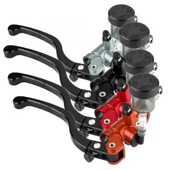 

motorcycle Brakes Right Motorcycle Hydraulic Clutch Lever Master Cylinder Straight Push Brake Pump