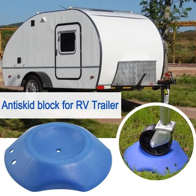 

Car Interior Accessories RV Camper Trailer Front Wheel Stopper Tire Stopper Parking Block Sky Car Blue Parking Assistance