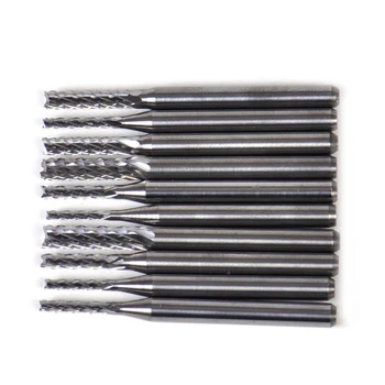 

New 10pcs/SET High Quality 1.3-3.175mm Engraving Milling Cutter Rotary Burr Tool End Mill