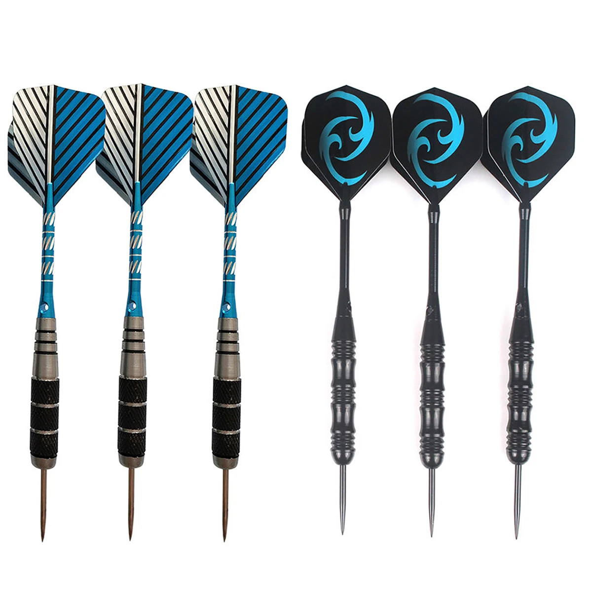 MAYITR 3PCS New Hot Blue Flame Darts Professional Steel Tip Dart With