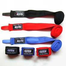 2 шт./рулон мужской и женский хлопковый спортивный ремешок боксерский бандаж Муай Тай тэквандо перчатки для рук обертывания повязки на руки спортивный бокс