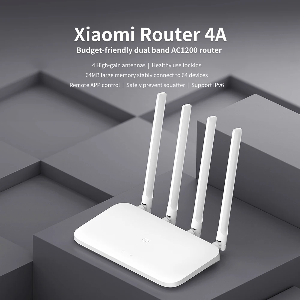 Оригинальный роутер Xiaomi Mi 4A 2 4 ГГц 5 Wi Fi 16 Мб ПЗУ 64 МБ/128 DDR3 с высоким коэффициентом