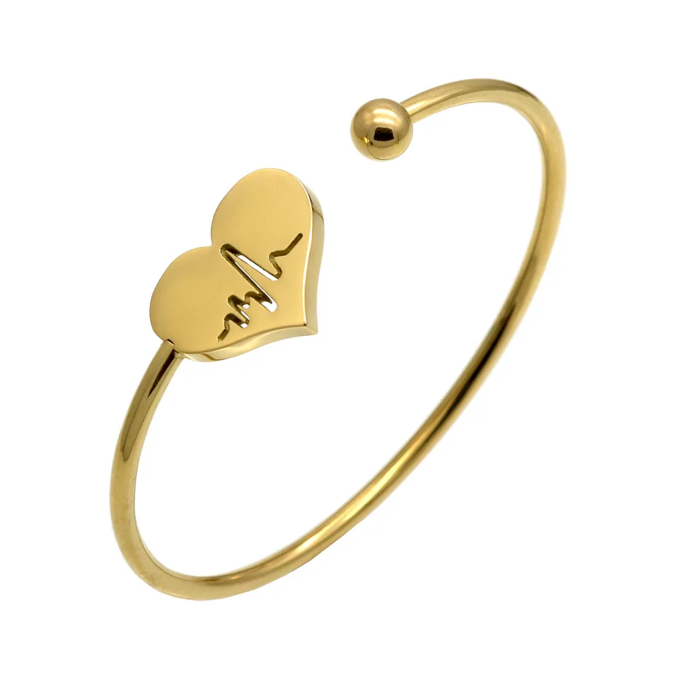 

2019 Titanium steel Bangles women exquisite stainless steel plated rose gold bracelet lover gift Bangle bracelets