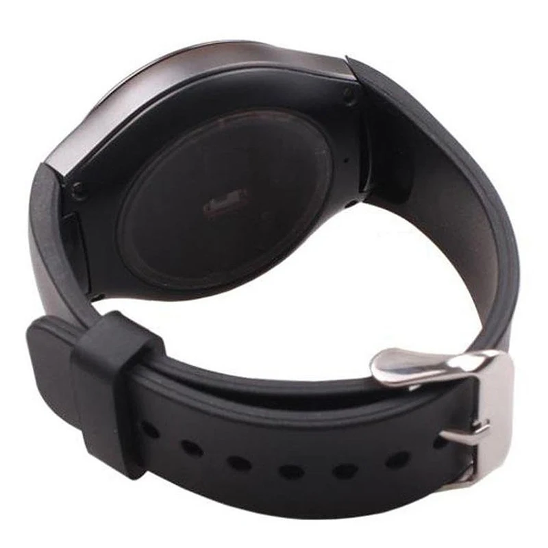 Роскошный силиконовый ремешок для часов Samsung Galaxy S2 Gear SM R720 Black|Ремешки часов| |