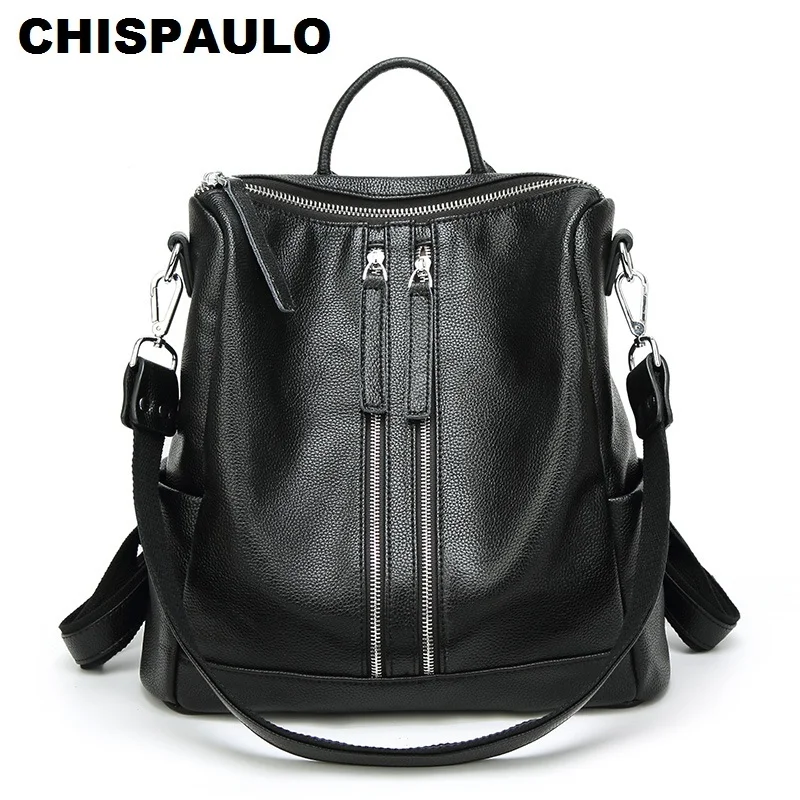 

Genuine Leather Backpack Women Bags Large Capacity Fashion Women's Shoulder Travel Bags School Backpacks For Teenage Girls N124