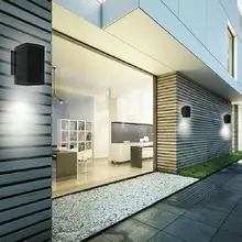 Одноголовый 10 Вт COB светодиодный настенный светильник Открытый IP67 водонепроницаемый современный нордический стиль комнатные настенные лампы гостиная крыльцо садовая лампа