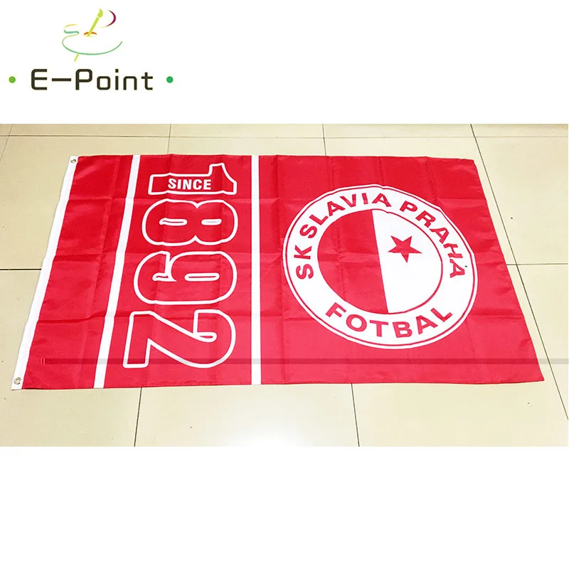 

Czech Republic SK Slavia Praha Fotbal 3ft*5ft (90*150cm) Size Christmas Decorations for Home Flag Banner Gifts
