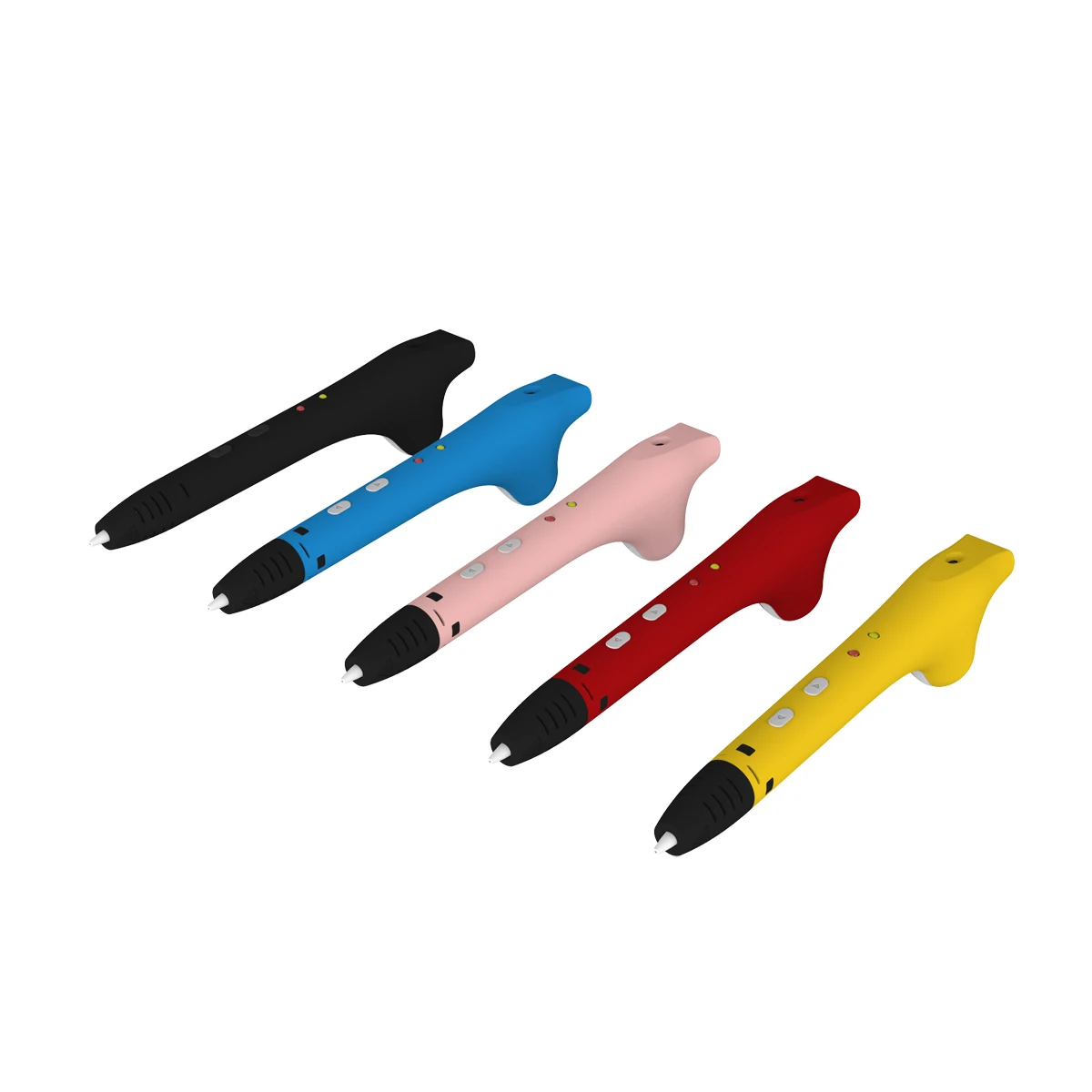 

3D Printing Pen Kit Printing Drawing Pen Crafting Black BLue Red Yellow Pink Low Temperature 3D Printing Pen Kit EU Plug