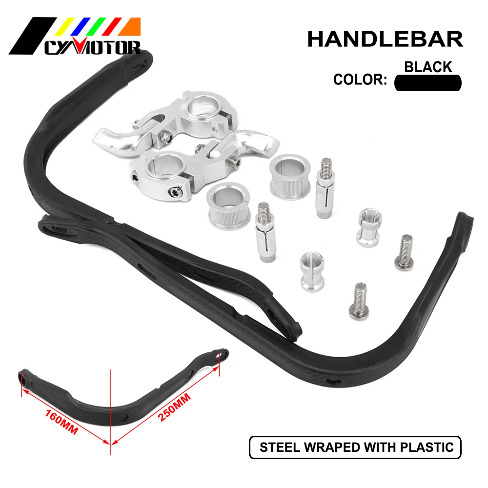 

Free Shipping Motorcycle Motocross 22 7/8" 22mm 28 11/8'' 28MM Fat Bar Steel Handguard Hand Guard Handguard Protector Protection