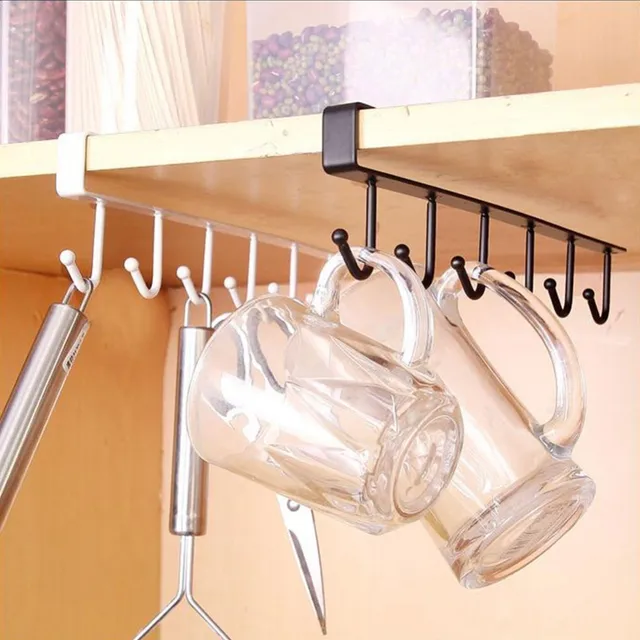 Best Price Kitchen Cabinet Storage Rack Multi-function Hook Cup Of Coffee Organizer Wardrobe Clothes Coat Rack Wardrobe Glass Mug Holder