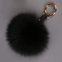 Luxury 13cm Real Fox Fur Pom pom Keychain Fur Ball Keyring Women Bag Pendant Handbag Charm Fluffy Pendant Key chains Key holder Luxury 13cm Real Fox Fur Pom pom Keychain Fur Ball Keyring Women Bag Pendant Handbag Charm Fluffy Pendant Key chains Key holder