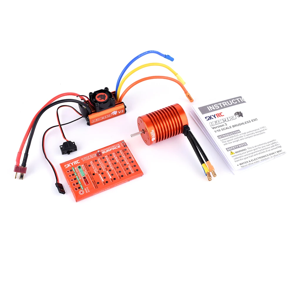 SKYRC 4370KV 9 0 T бесщеточный двигатель 60A ESC леопардовая электросистема