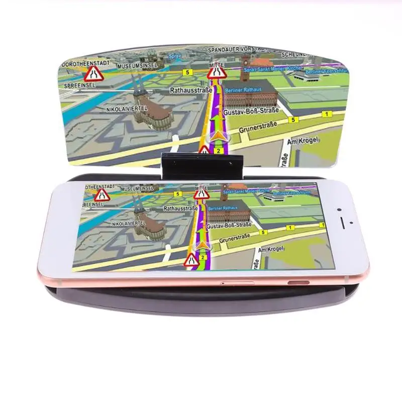 Автомобильный видеорегистратор VODOOL HUD с gps навигатором и отражателем изображения
