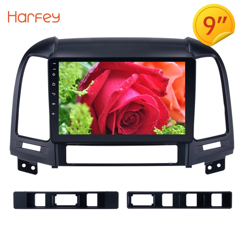 

Harfey Car GPS Navigation Radio Multimedia Player For 2005 2006-2012 HYUNDAI SANTA FE 9"1024*600 Touchscreen Android Head Unit