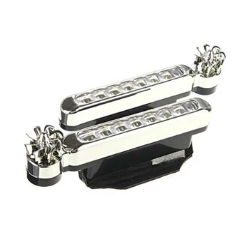 

2 X Daytime Running Lights (Uses Wind Power) Auto DRL Lamp Driving Diurnal Light 8 LED Car Light Bulb DC 12V (White Light)
