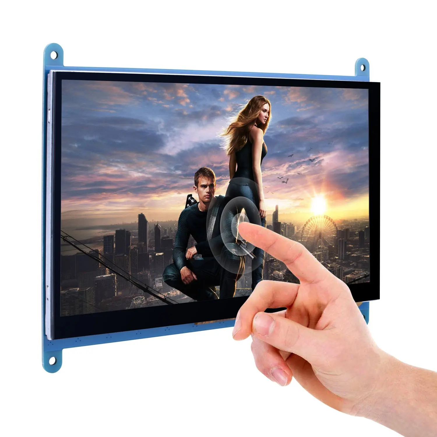 7 дюймовый емкостный сенсорный экран TFT LCD дисплей HDMI модуль 800x480 для Raspberry Pi 3 2