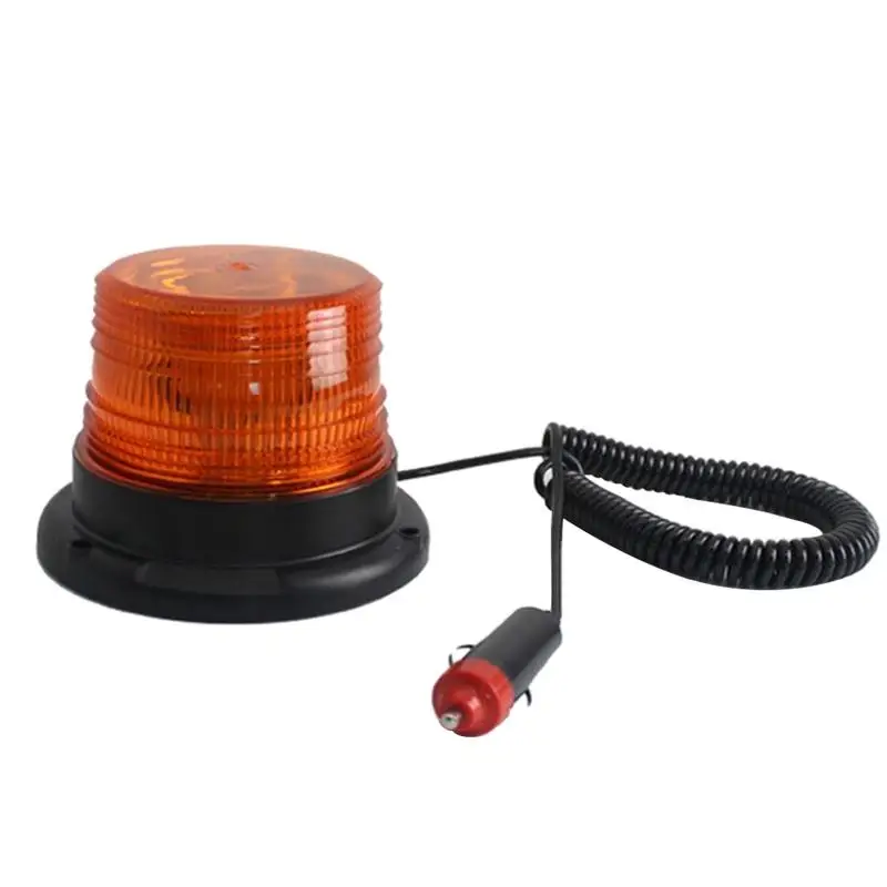 

LED Emergency Warning Strobe Lights 12V/24V Flashing Beacon with Magnet for All Vehicle with Cable Cigarette Lighter Plug