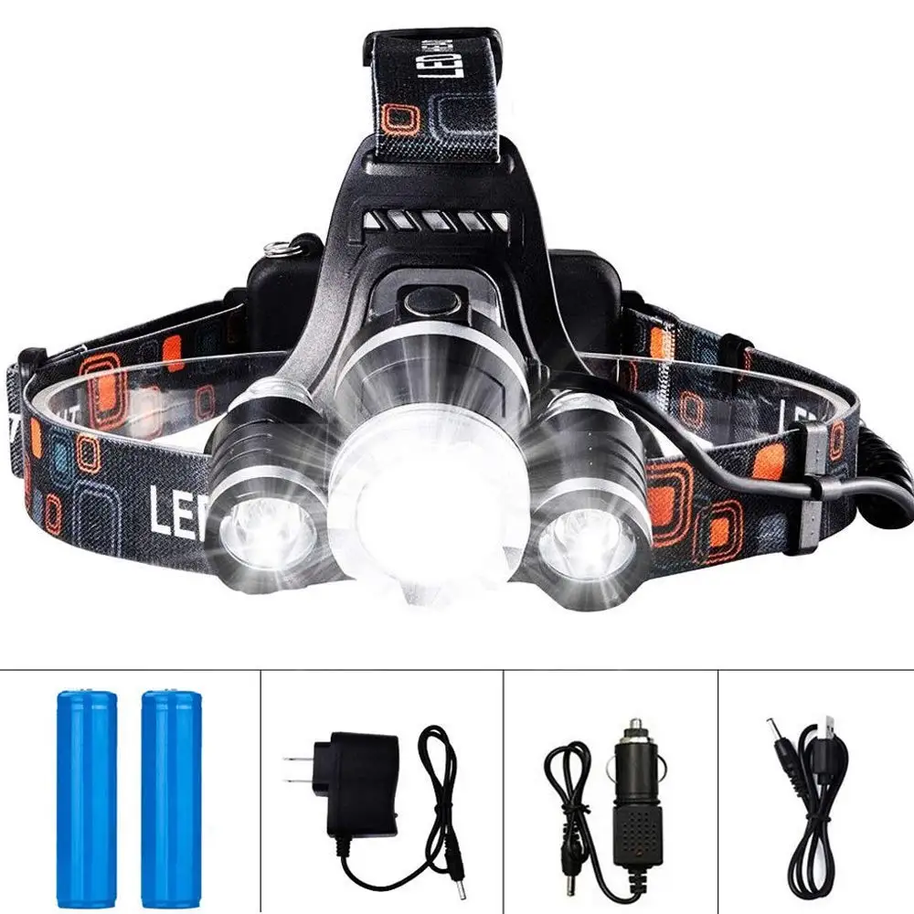 

T6 R5 LED Headlight 4 Mode Waterproof Hands-free Head lamp led Torch Flashlight for Biking Camping Hunting Fishing
