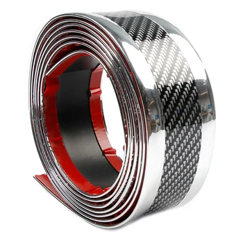 Universal 2.5M x 5CM (Sliver + Carbon Fiber) Car Stickers for Car door sill scuff Pedal protect bumper Corners Modification
Universal 2.5M x 5CM (Sliver + Carbon Fiber) Car Stickers for Car door sill scuff Pedal protect bumper Corners Modification