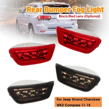 

2pcs LED Rear Bumper Fog Marker Light Rear Lights LED Bumper Tail Brake Fog Lamp For Jeep Grand Cherokee WK2/Compass 2011-2018