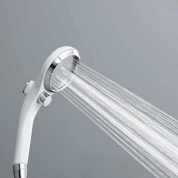 

Water Saving Shower Head with Water Stop Switch Handheld High Pressure Adjustable Flow Rate Bath Sprayers