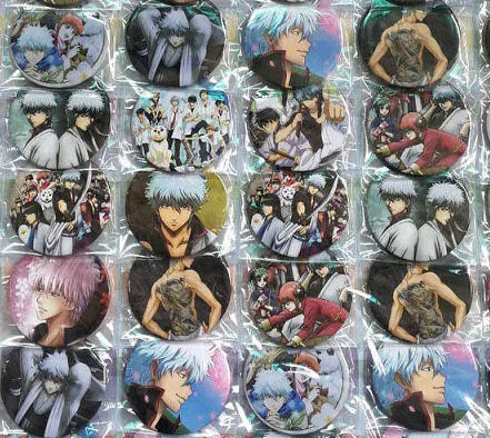 

Free Shipping 10 sheets 480pcs Japanese anime cartoon Pin Badges Round Brooch Badge Kids Clothing Accessories 4.5cm #486