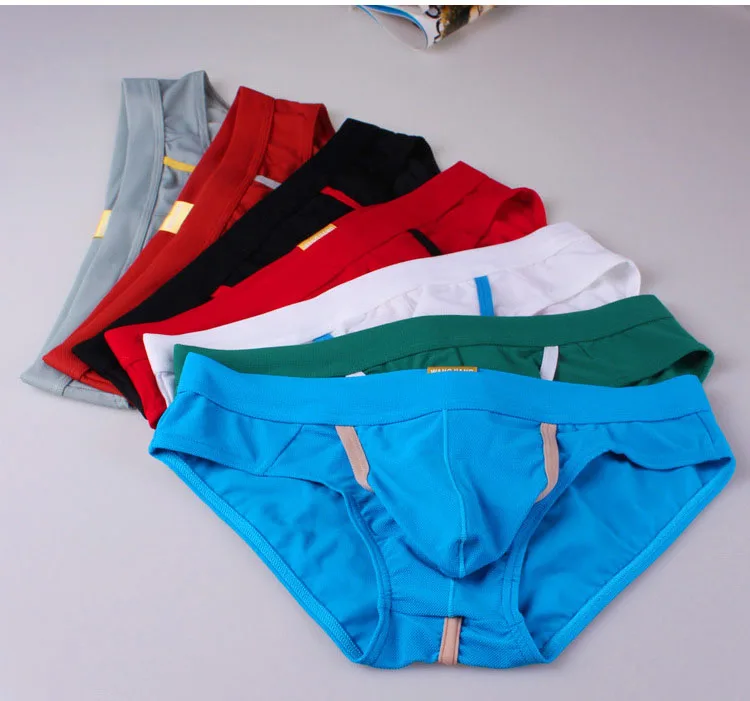 Men Sexy Briefs Funny Underwear Pouch Bikini Briefs Low Rise Slim Fit Sex Briefs Men Underwear Panties S M L XL