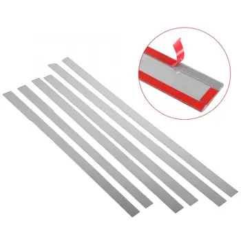 

6pcs Stainless Steel Matte Silver Car Exterior Decoration Strips Protector Trim for LADA NIVA Car Professional Accessories New
