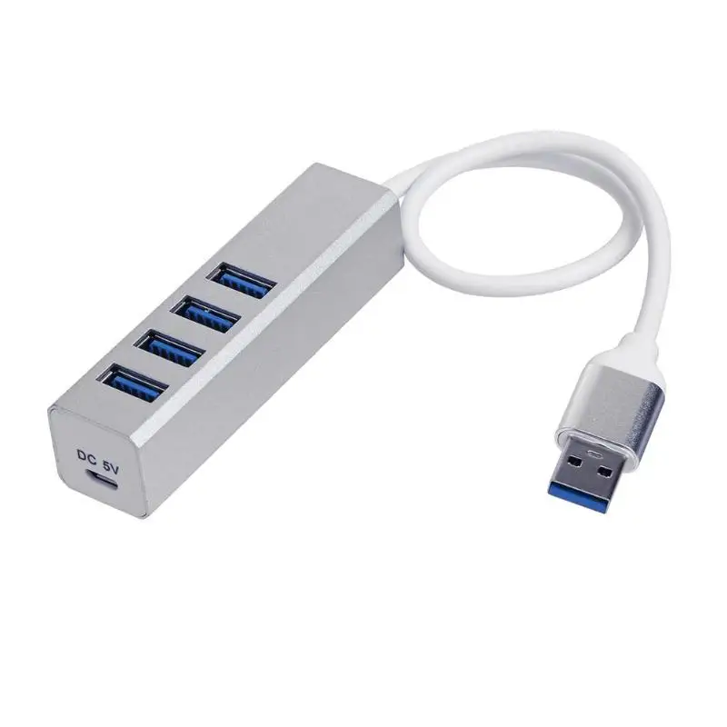 4 порта USB 3 0 концентратор сплиттер алюминиевый сплав адаптер с кабелем