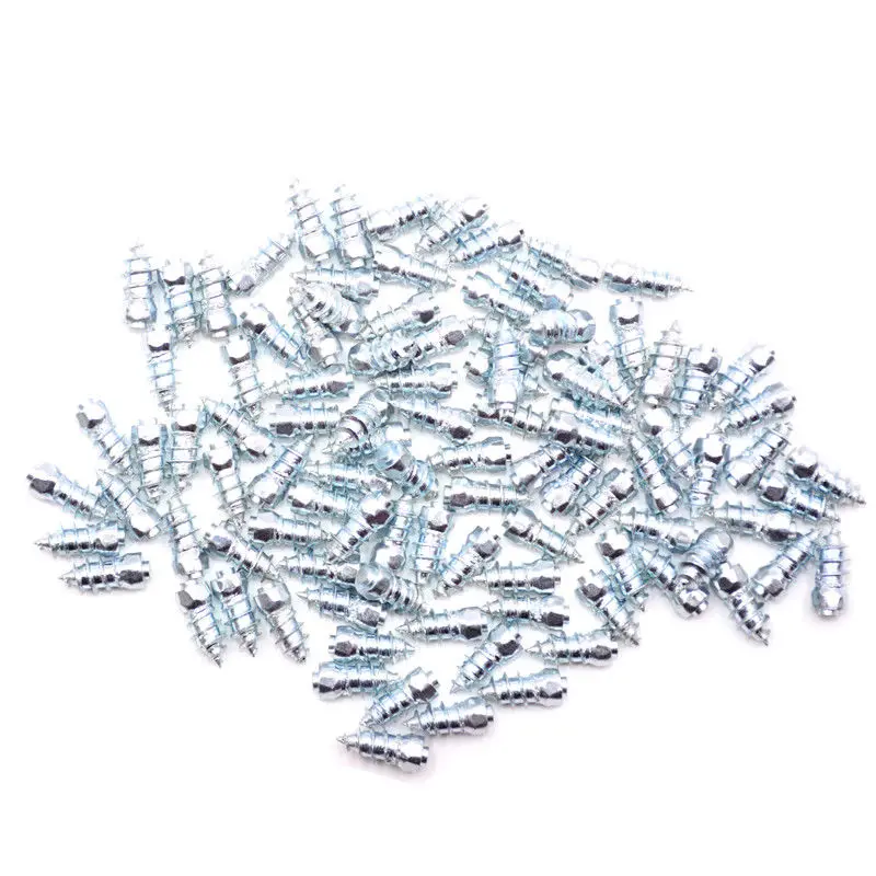 100 Pcs 15mm Anti-Slip Screw Stud Wheel Tyre Snow Tire Spikes Trim Auto Accessories for Auto Car SUV ATV 100 Pcs 15mm Anti-Slip Screw Stud Wheel Tyre Snow Tire Spikes Trim Auto Accessories for Auto Car SUV ATV