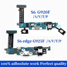 Для Samsung Galaxy S6 Edge G925F G920F док-станция разъем Micro USB зарядное устройство зарядный порт гибкий кабель G925A G925V G925T G920A G920T