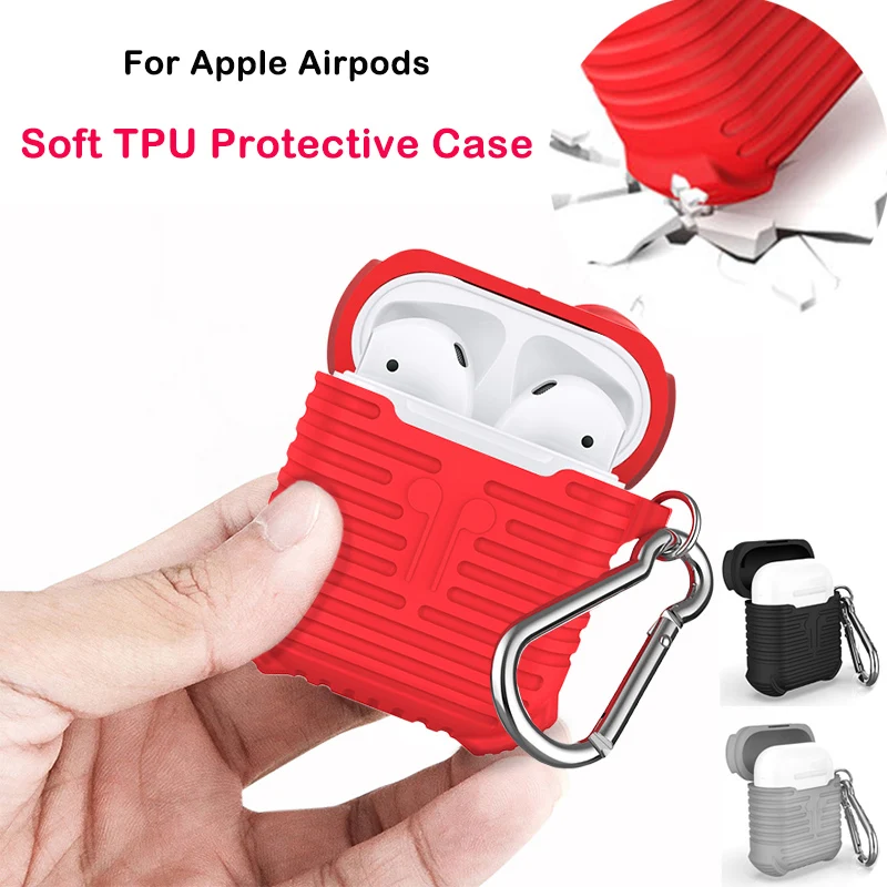 2018 Soft TPU Earphone Silicone Case For Apple AirPods Headphones Cases