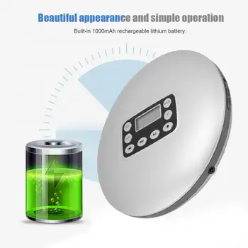 

CD711 Mini Portable CD Music Player CD-R / CD-RW MP3 Stereo with Earphone 2019